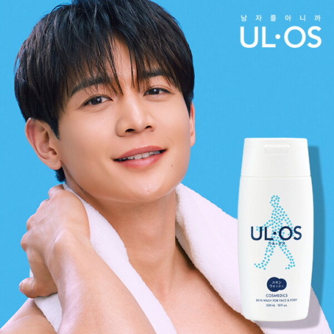 우르오스 남성용 올인원 스킨워시 은은한 허브향, 300ml, 4개