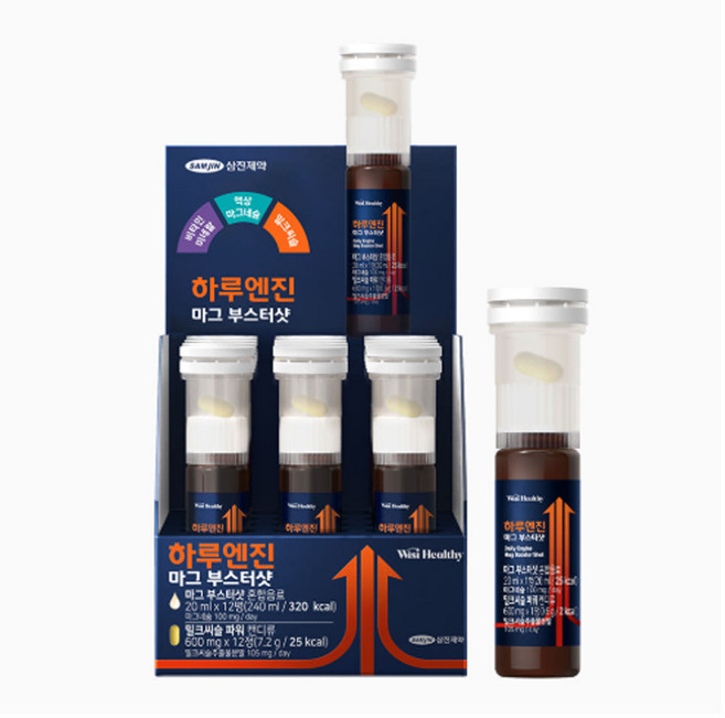 삼진제약 하루엔진 마그 부스터샷 20ml, 1개, 12회분
