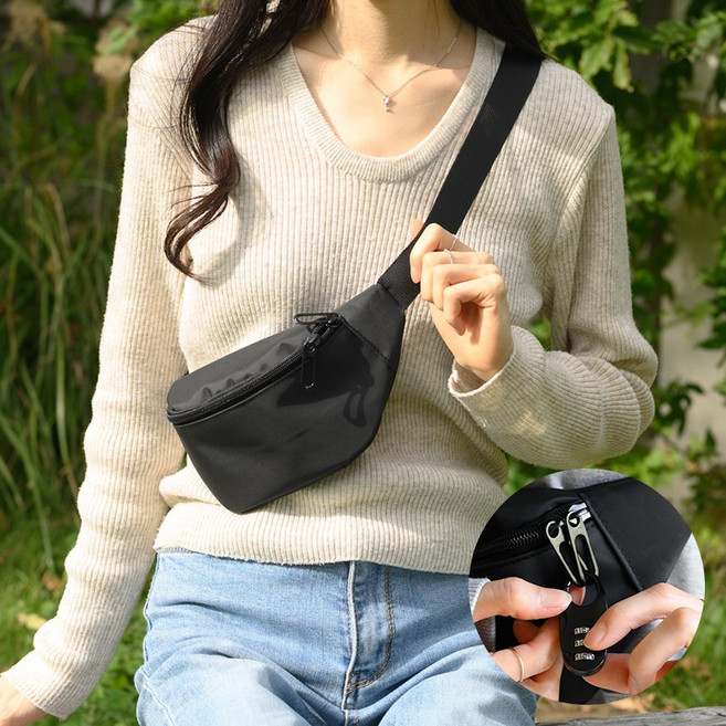 리틀네스트 남녀공용 여행용 방수 도난방지 크로스백 미니 소형 보조 가방 트래블 슬링백