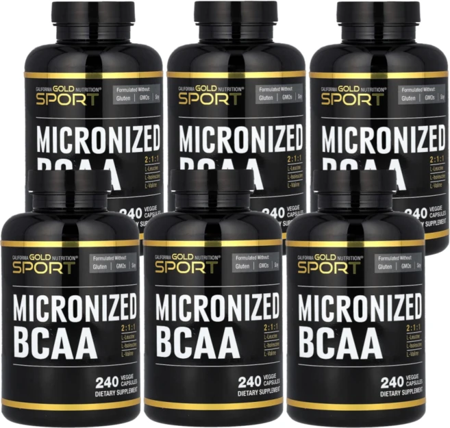 캘리포니아 골드 뉴트리션 CGN BCAA 아미노산 500mg 240캡슐 6통, 240정 - 쿠팡
