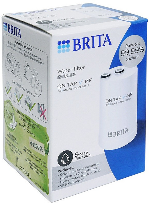 BRITA ON TAP V-MF 濾菌式濾芯, 1個, V-MF濾菌龍頭式濾芯