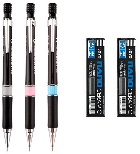 BVSTUDIO 스탠다드 모노 제도 샤프 펜슬, 1팩, 0.5mm