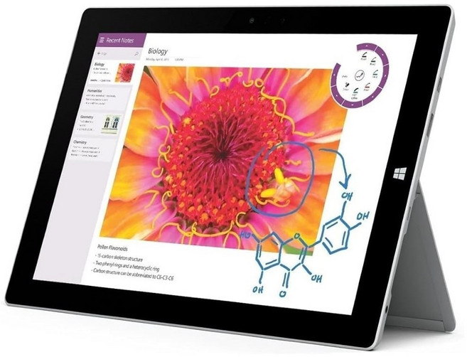 Microsoft Surface Pro 3 12인치 태블릿 PC 128 GB Intel Core i5-4300U 1.9GHz Windows 10.1, Wi-Fi, 128GB, 블랙