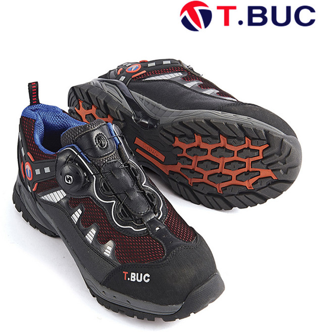 티뷰크 안전화 TB-408F 버건디 블루 230~300mm 안전화 남녀공용 남성 여성 남자 여자 티뷰크, 1개