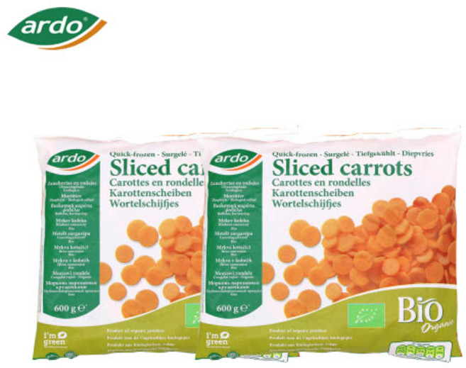 쉽쿡 아르도 유기농 당근슬라이스 1+1, 2개