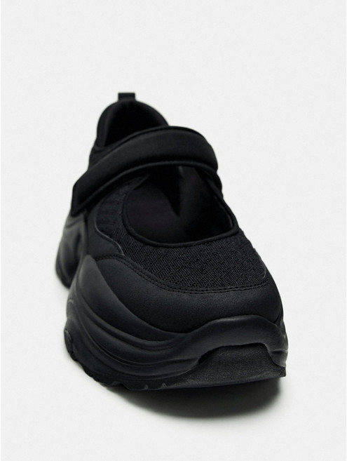 7cm 키높이 여행용 메리제인 운동화 쿠션 스트랩 슈즈 샌들