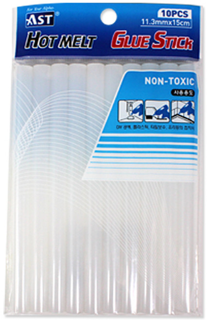 아스트 글루건심 핫멜트 글루스틱 10입 대, 2개
