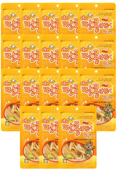 금한산업 땅콩버터 오징어, 26g, 18개