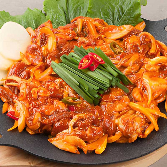 국내산 무항생제 고추장 간장 오리주물럭 1등급 유황오리 오리불고기, 오리불고기(고추장) 500g 4개