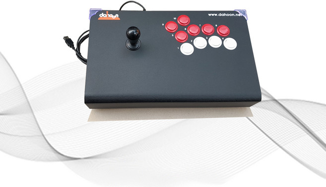 조이스틱/PC/컨트롤러/DHU-3300 BN (PC.노트북용).킹오브..MAME32 .FightCade.전용스틱.1.2인용지원, 1개