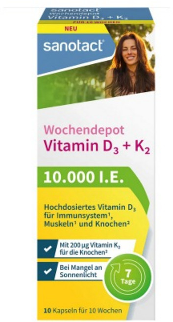 자노탁트 영양제 비타민 D3+K2 7일 디포트 10캡슐