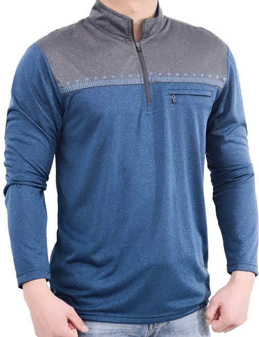 워킹맨 아울렛 봄 가을 시그니처 긴팔 집업 티셔츠 AS214