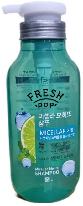 프레시팝 미셀라 그린 허브 레시피 샴푸 모히또, 500ml, 1개