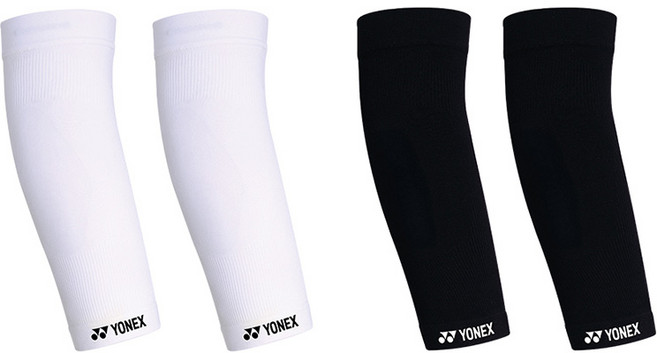 요넥스 259SP003U 암슬리브 팔보호대 2개입, 화이트, 2개