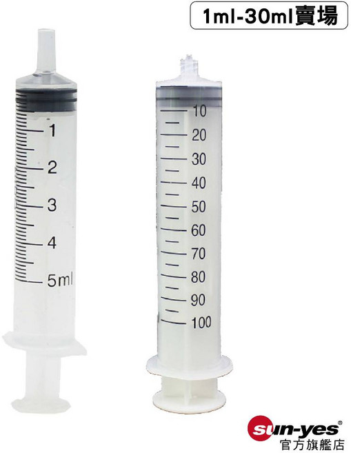 SY-583 卡口/螺口 工業針筒 PP材質 過Rosh2.0認證 香水/油墨/點膠針筒, 螺口式 20ml,另有50ml-100ml在別的賣場