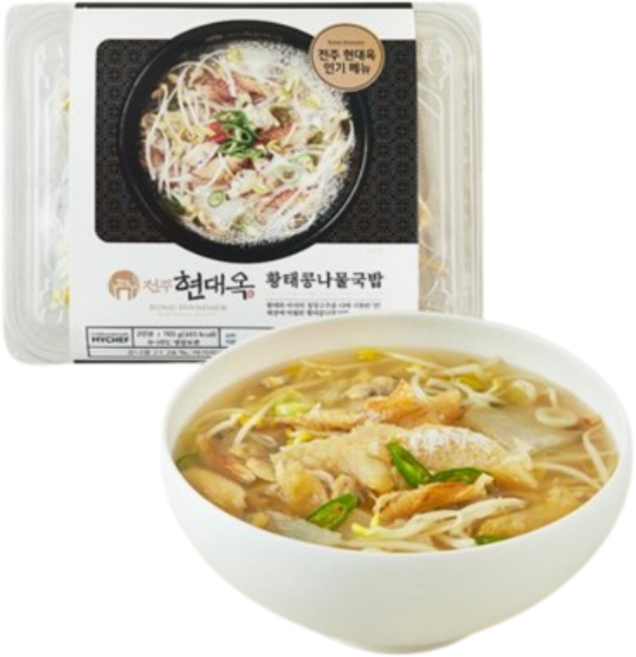 MYCHEF 현대옥 황태콩나물국밥, 2개, 705g
