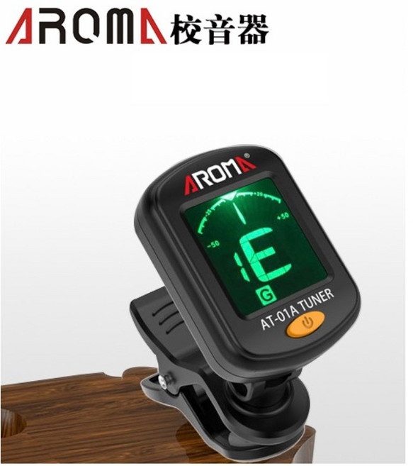 AROMA AT-01A 吉他調音器 小提琴調音器 烏克麗麗校音器, 1個