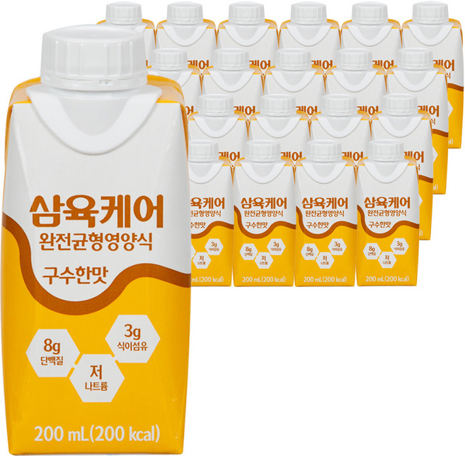 삼육케어 완전균형영양식 구수한맛, 200ml, 24개