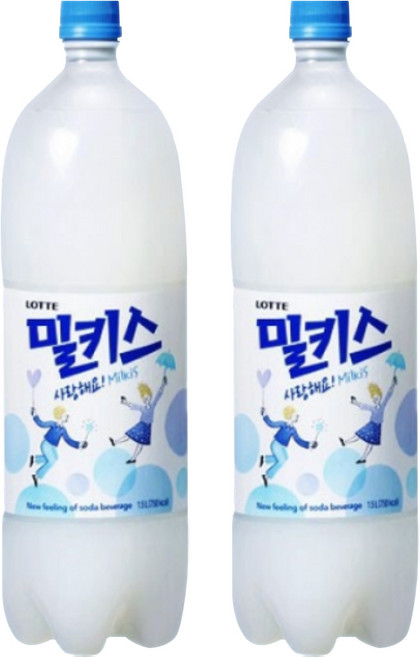 롯데 밀키스 PET, 1.5L, 2개