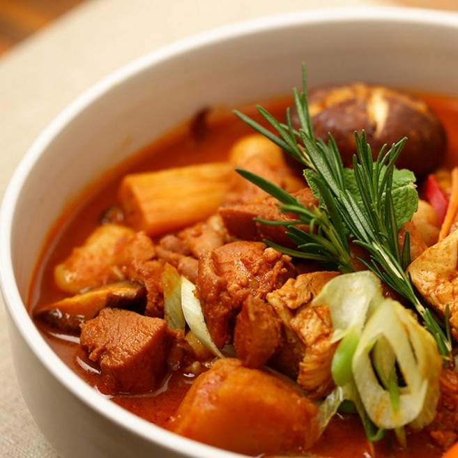 매콤 로제 순살찜닭 1kg, 1개