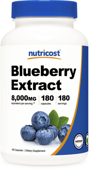 nutricost 藍莓萃取膠囊, 180顆, 1罐