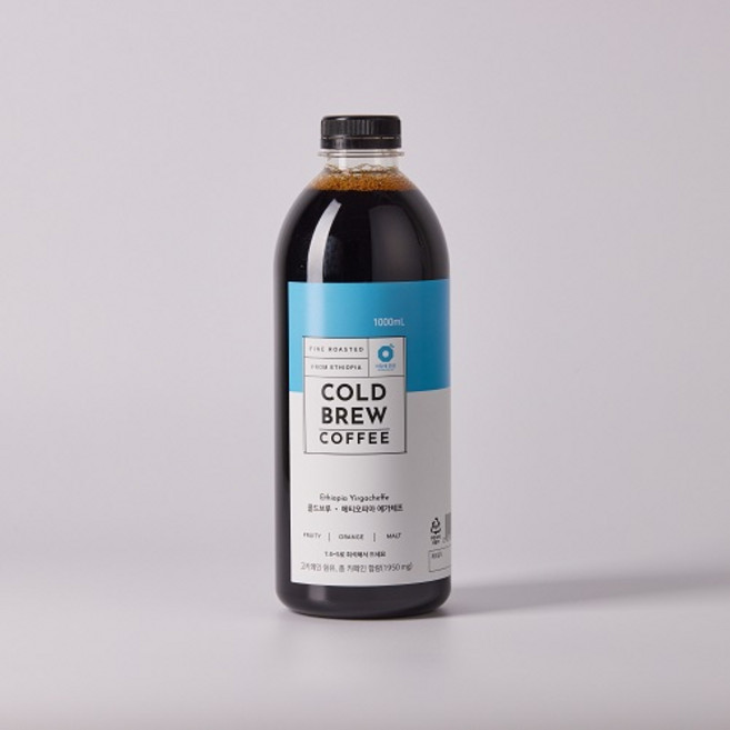 아침에한잔 예가체프 더치커피 콜드브루 원액, 1L, 1개, 1개, 1개입