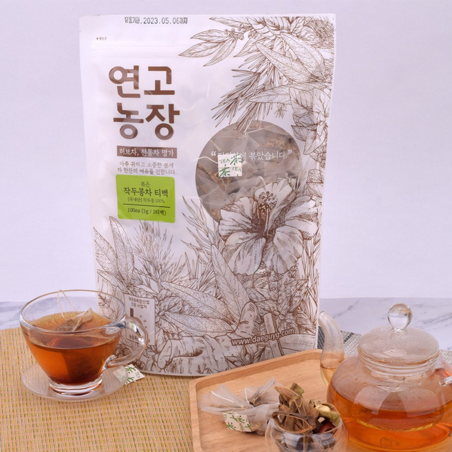 연고농장 국내산 볶은 작두콩차 삼각티백 100ea, 1g, 100개입, 1개