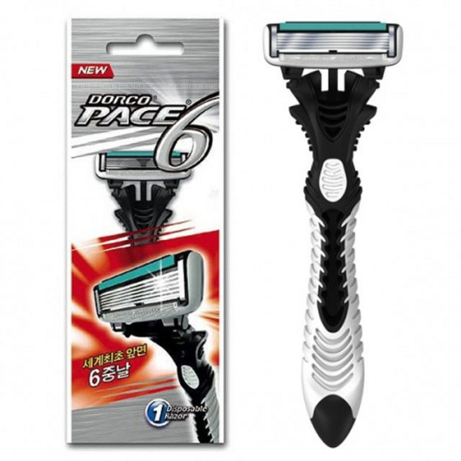 도루코 도루코 페이스식스 휴대용면도기 6중날 1입, 1개, 1개