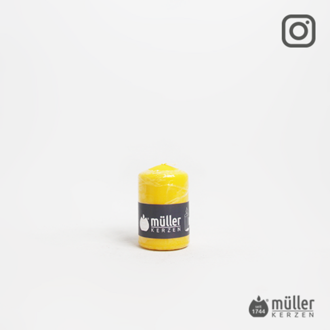 엘캔들 [독일 muller-KERZEN] BSS 필라 캔들 양초 필라초 S 7가지 색상, 1개, 옐로우