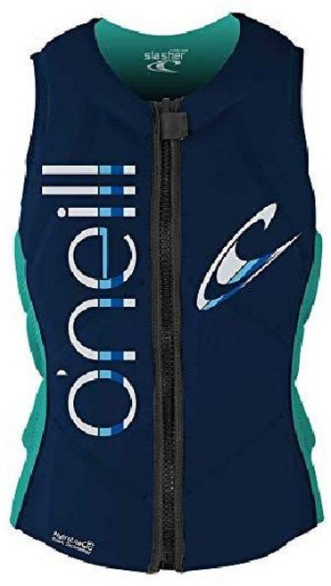 (무료배송) 오닐 여성용 슬래셔 콤프 베스트 구명조끼 성인 라이프자켓, ABYSS/LIGHT AQUA