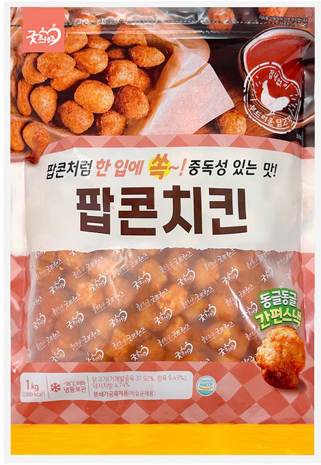 굿프랜즈 팝콘치킨 1kg, 1개