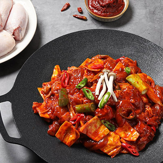 두메산골 국내산 닭다리살 양념 닭갈비, 3개, 300g