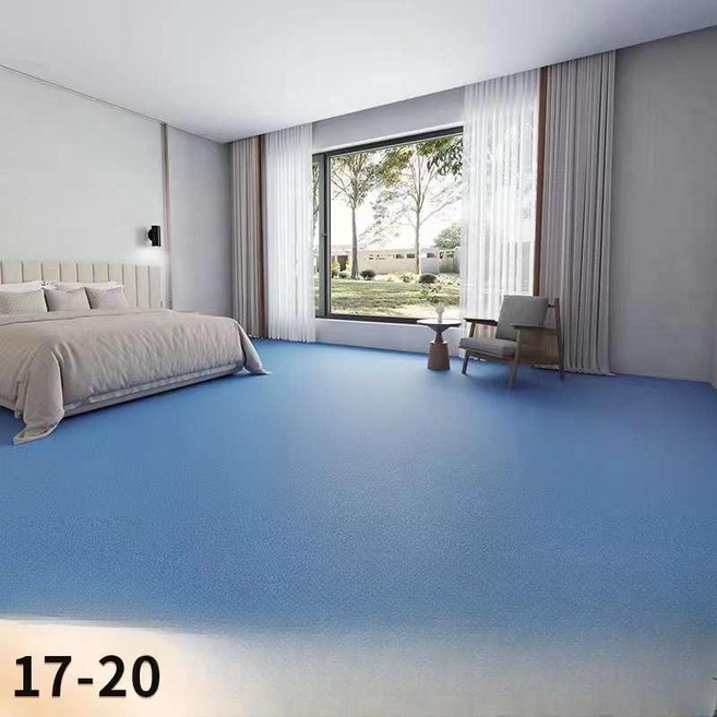 3m 3.3m 폭넓은 바닥재 가죽 두꺼운 셀프 접착 장판, 네이비 블루