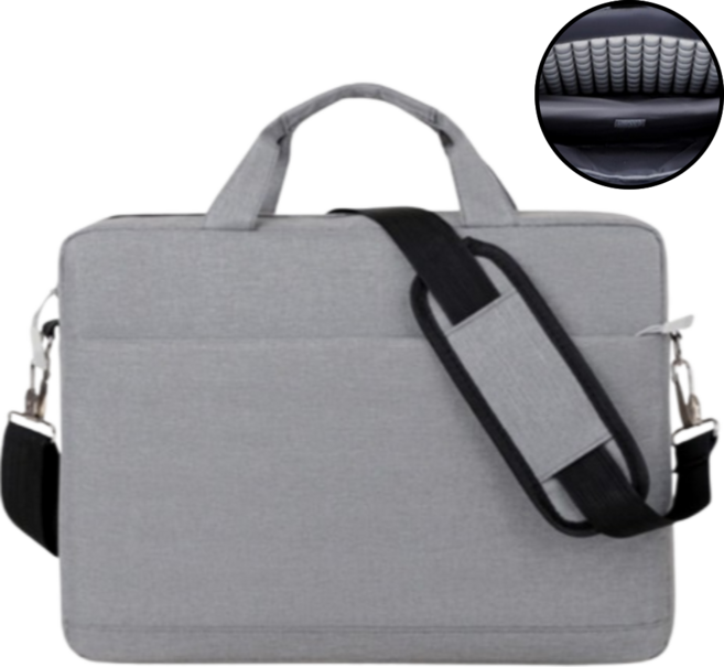 MMT 대용량 노트북 가방 15인치 16인치 17인치, 그레이, 1개
