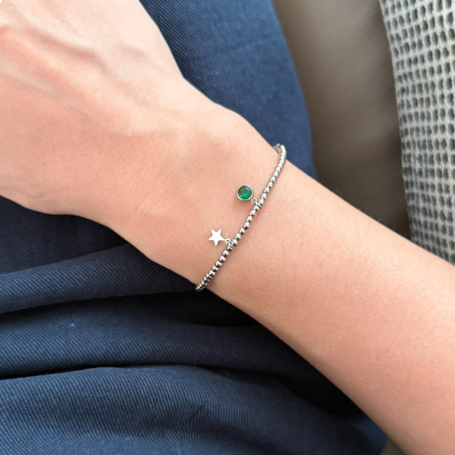 자체제작 써지컬스틸 탄생석 팔찌 성인 키즈 악세서리 천연석 핸드메이드