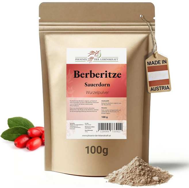 Phoenix 베르베린 매자나무 분말 가루 100g, 1개