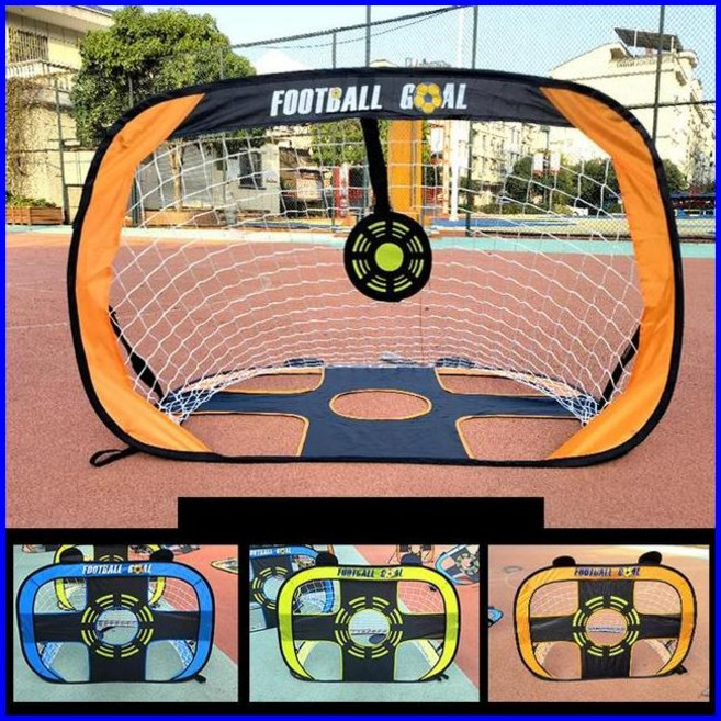 공원 축구연습 다기능 축구 골 넷 휴대용 축구 게이트 스포츠 민첩성 훈련 타겟 연습 팝업 골 1PC, 주황색, 1개