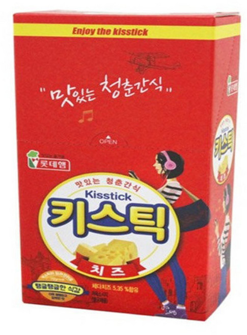 롯데햄 키스틱 소시지 치즈 60g x 10개입, 10개