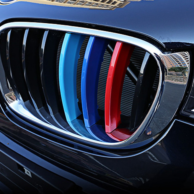 BMW 그릴엠블럼 삼색그릴 커버 악세사리 X1 X3 X5 X6 X7, 1개, 14. 뉴 5시리즈 G30 그릴8