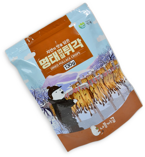 콜라겐의황태자 명태껍질튀각 황태껍질부각 4가지 맛, 130g, 1개