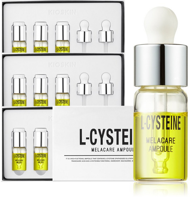 [7일만의 효과] 기미개선 잡티흔적 화이트닝앰플 주근깨 검버섯 칙칙한피부 트러블흔적 고농축 미백에센스, 30ml, 3개