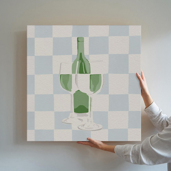 우리의 평범한일상 공감 일러스트 카페 인테리어 캔버스 그림액자 40종 21-30 거실 현관액자 아이방 집들이선물, 25.몇잔째더라