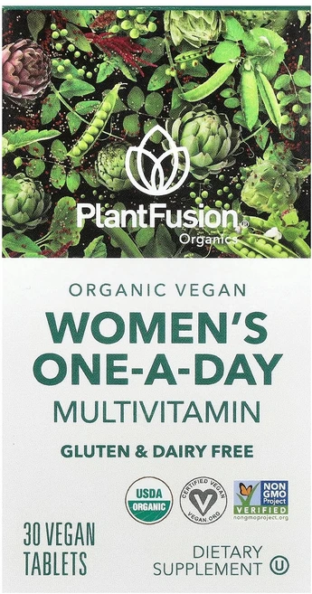 PlantFusion Women's One-A-Day Multivitamin Vegan 30 Vegan Tablet, PlantFusion, Women's One-A-Day - 쿠팡