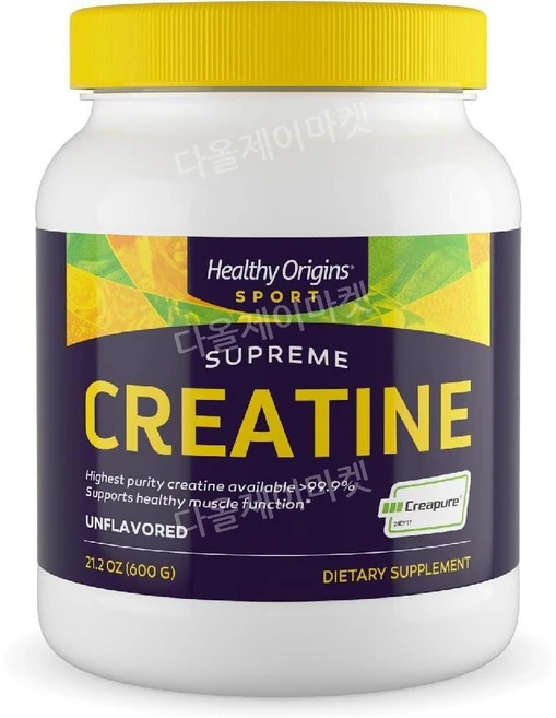 헬시오리진 크레아틴 파우더 크레아틴 분말 머슬서포트 헬스보충제 CREATINE Creapure 600g, 1개 - 쿠팡