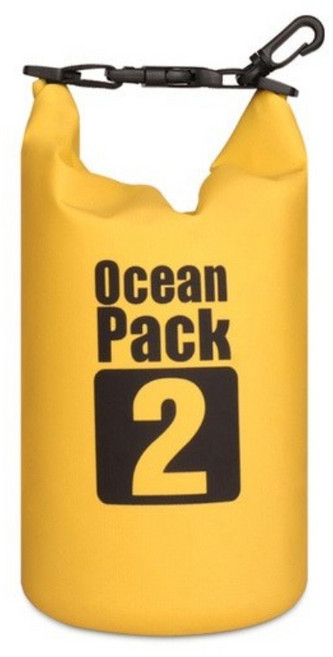 메쉬백 방수파우치 수영가방, C-옐로우 2L