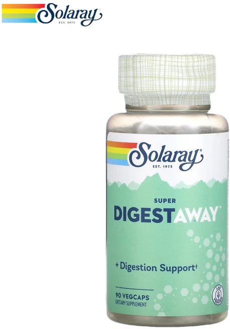 솔라레이 Solaray 슈퍼 수퍼 Super 다이제스트어웨이 Digestaway 90캡슐, 1개 - 쿠팡