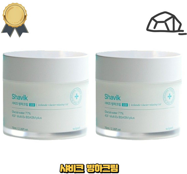 샤비크 2.0 빙하크림, 70g, 2개