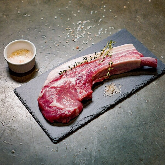 [자연맛남] HACCP인증 청정 제주 흑돼지 뼈삼겹 1kg (500gx2팩/진공포장), 2개