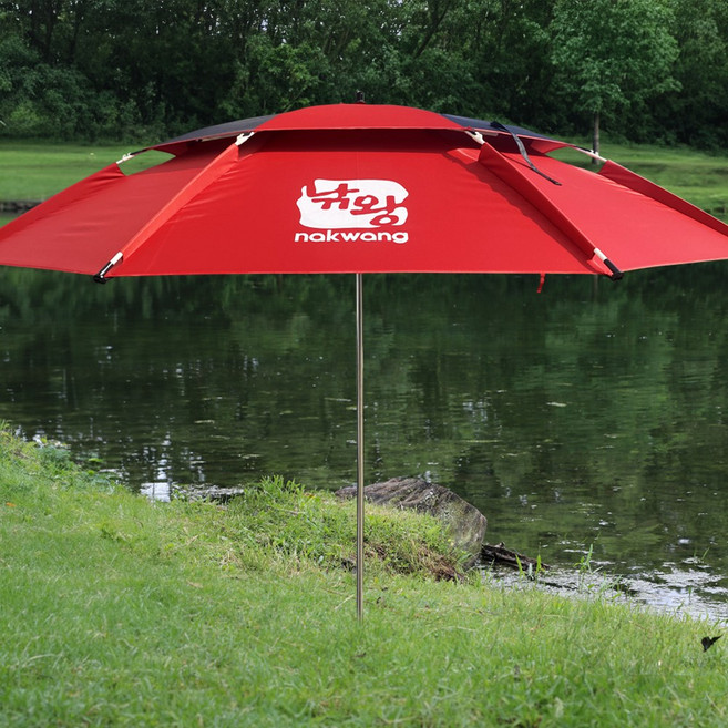 2024 낚시왕국 명품 127cm(50인치) 2층 파라솔 낚시파라솔