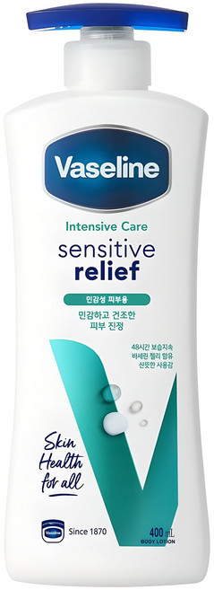 바세린 인텐시브 케어 로션 센서티브 릴리프, 400ml, 1개
